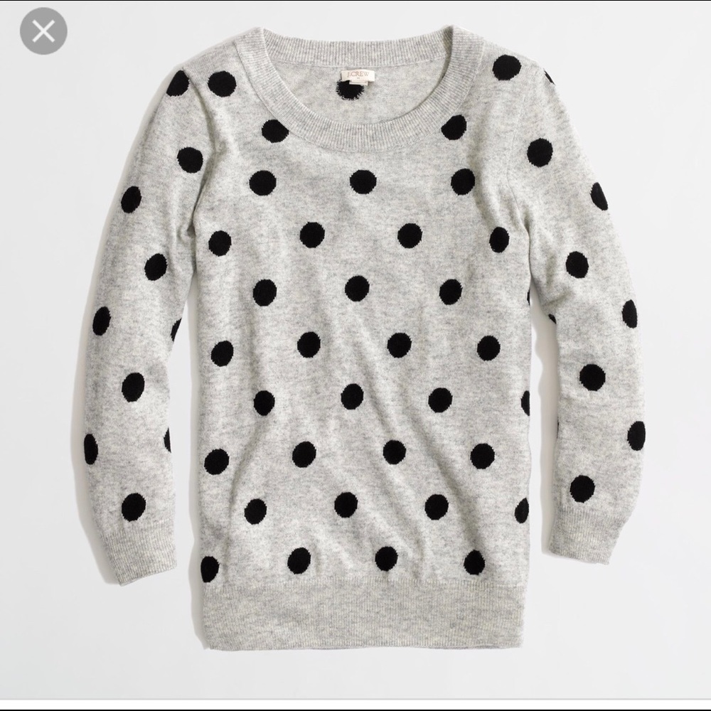 J Crew Polka Dot Sweater